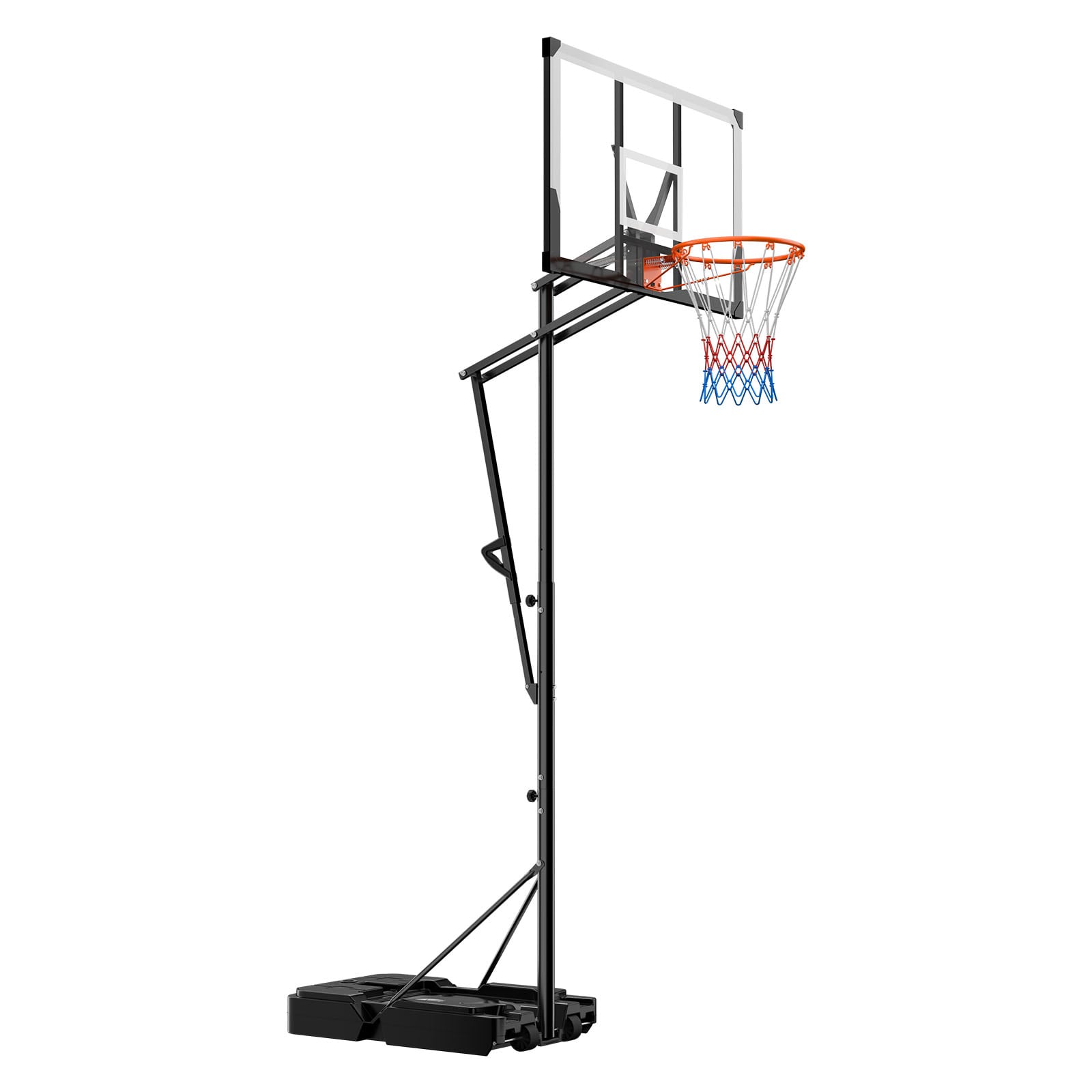 Portable Basketball Stand With Adjustable Height And Backboard_voghion.com